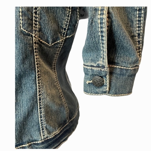 Roadrunner Ladies Medium/Dark Wash Denim Jacket - Picture 3 of 10